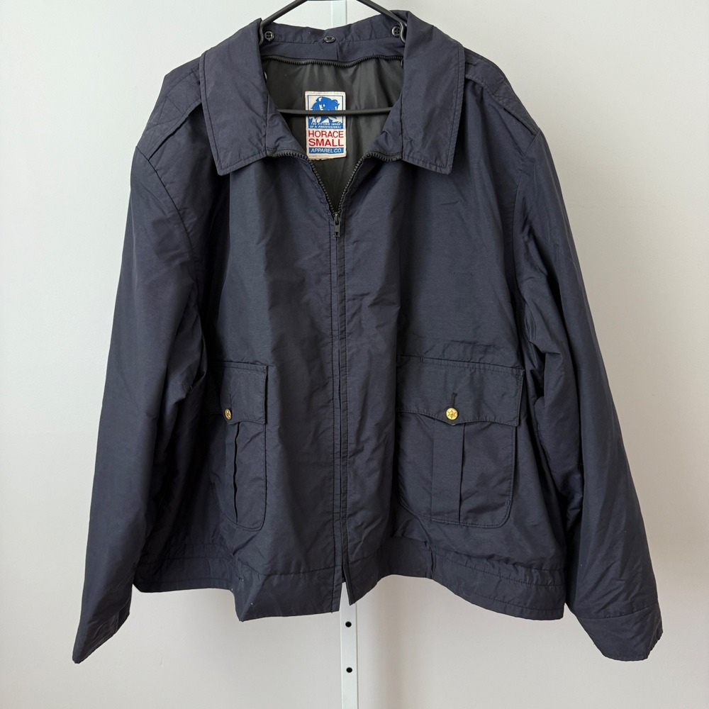 VTG Horace Apparel Co Mens Blue Jacket sz S Utility Workwear‎